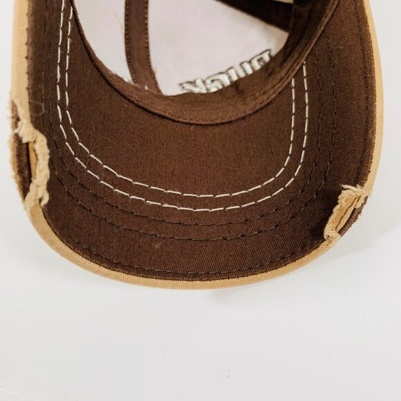 Duck Dynasty Ball Cap Hunting Distressed Hat Brown Adjustable Jase Robinson - Picture 13 of 15